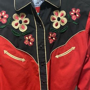 vtg RARE western (M)GORGEOUS pearl snapbuttondown